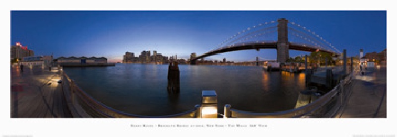 Brooklyn Bridge at dusk, NY von Randy Kosek