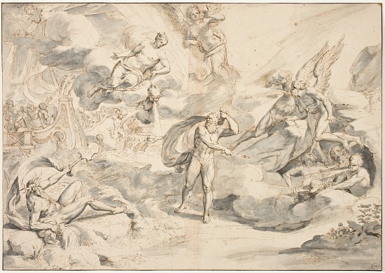 Aeolus Obeying Juno's Command to Create a Storm von Raymond Lafage