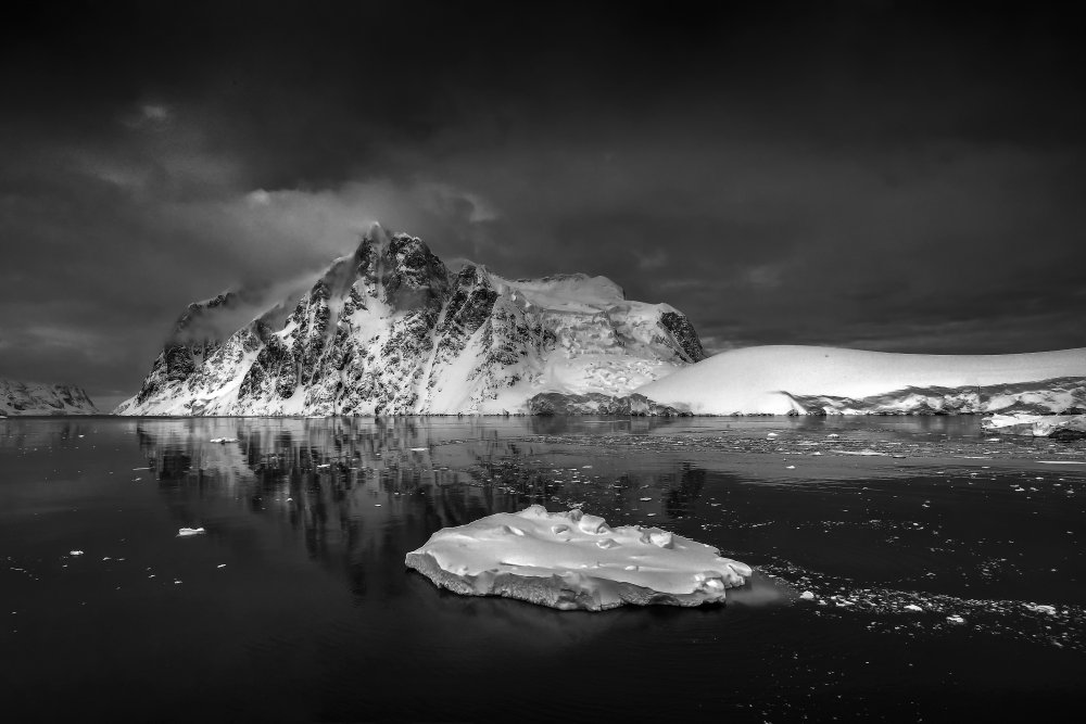 Der Eisberg und die Eisscholle in der Antarktis von Raymond Ren Rong Liu