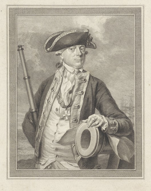 Admiral Jan Hendrik van Kinsbergen, Graf von Doggersbank (1735-1819) von Reinier Vinkeles
