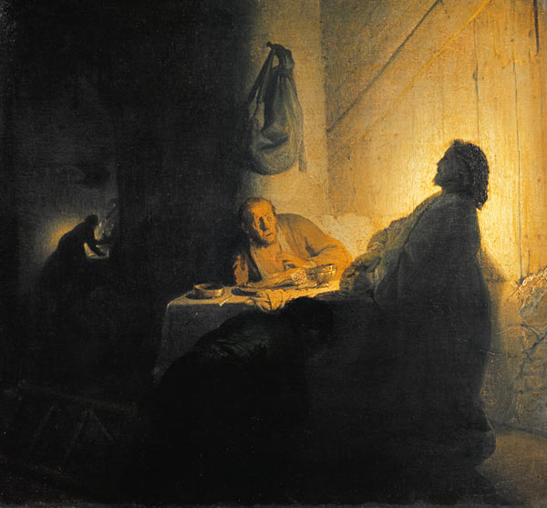 Der auferstandene Christus bei Emmaus von Rembrandt van Rijn