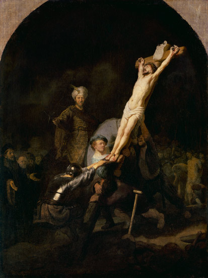 Die Kreuzaufrichtung von Rembrandt van Rijn