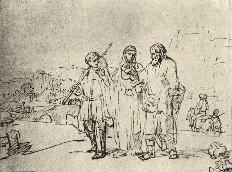 Der Gang nach Emmaus von Rembrandt van Rijn