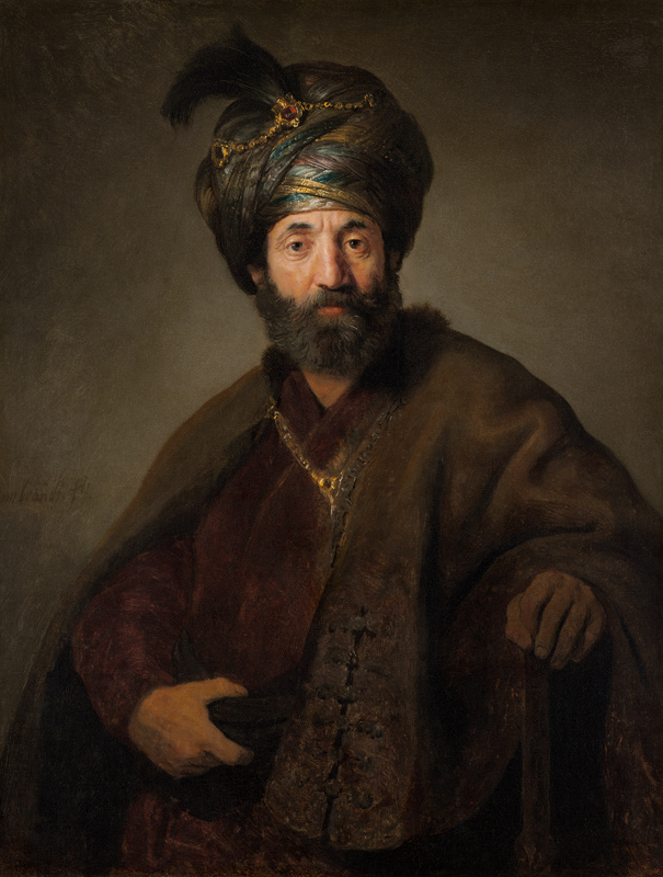 Mann in oriental.Kostüm von Rembrandt van Rijn