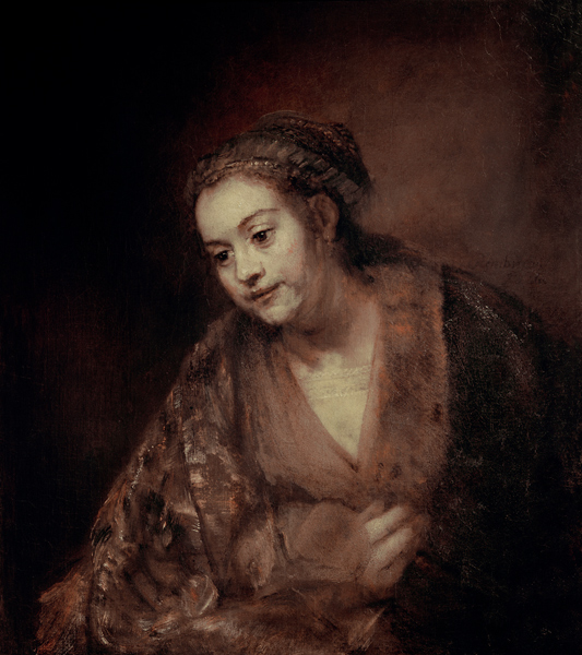 Rembrandt, Halbfigur einer Frau von Rembrandt van Rijn