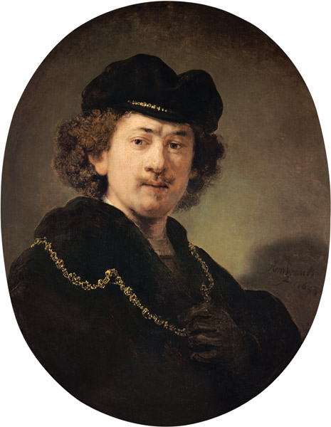 Selbstbildnis mit der goldenen Kette von Rembrandt van Rijn