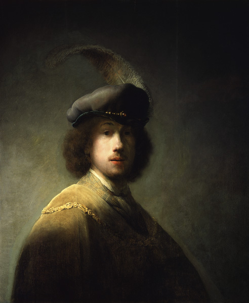Selbstporträt im Alter von 23 Jahren von Rembrandt van Rijn
