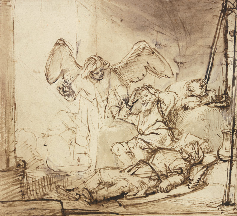 Die Befreiung Petri von Rembrandt van Rijn