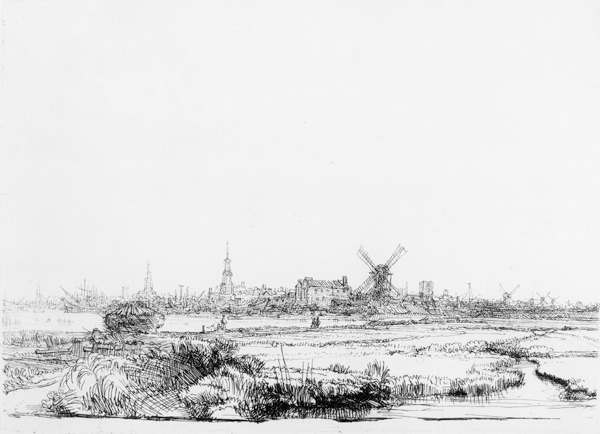 View of Amsterdam von Rembrandt van Rijn