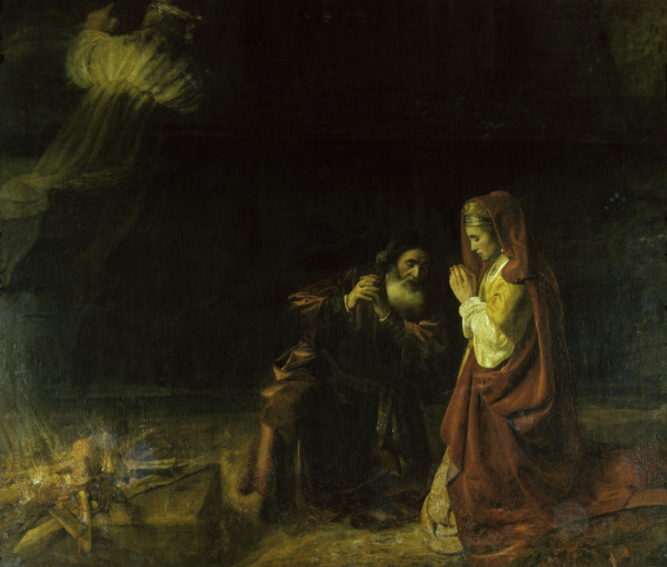 Manoah s Offering / Rembrandt / 1641 von Rembrandt van Rijn