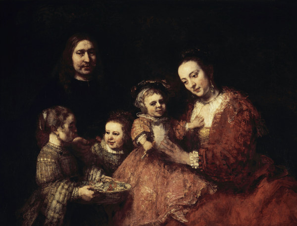 Rembrandt/ Family portrait/ 1668 von Rembrandt van Rijn