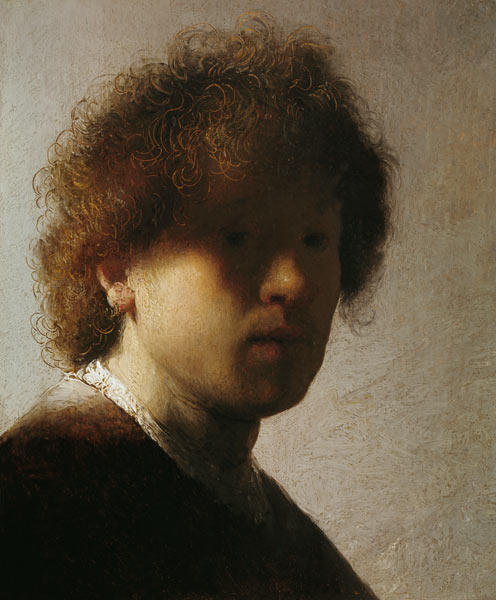 Selbstportrait als junger Mann von Rembrandt van Rijn