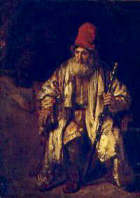 Der Alte mit der roten Mütze von Rembrandt (Nachfolge)