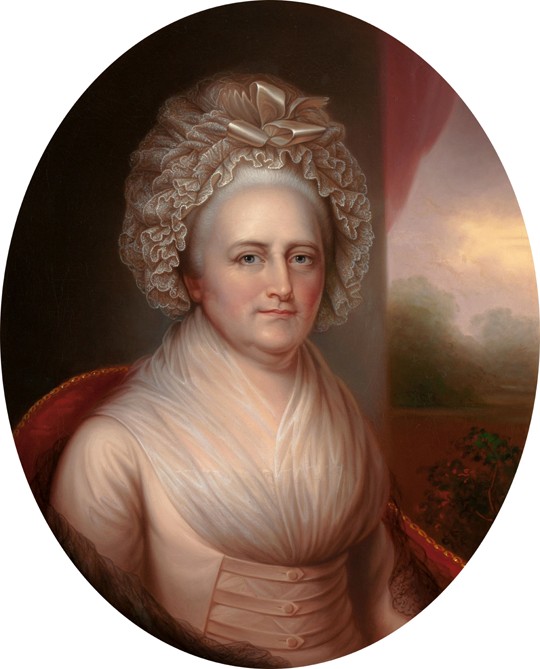 Porträt von Martha Washington (1731-1802) von Rembrandt Peale