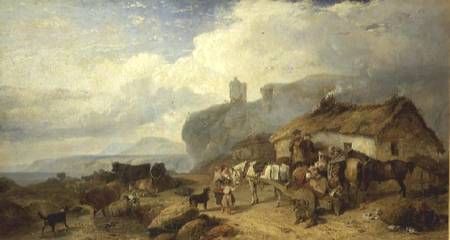 Drover's Halt, Island of Mull in the Distance von Richard Ansdell