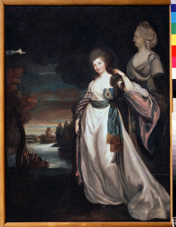 Porträt von Hofdame Fürstin Alexandra Branicka (1754-1838), geb. von Engelhardt von Richard Brompton