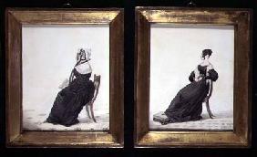 Two Portraits of Widows 1837  and