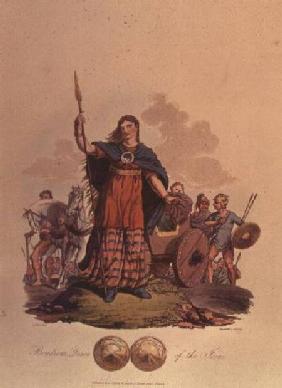Boadicea, Queen of the Iceni (1st century), designed by C.H.S. 1815