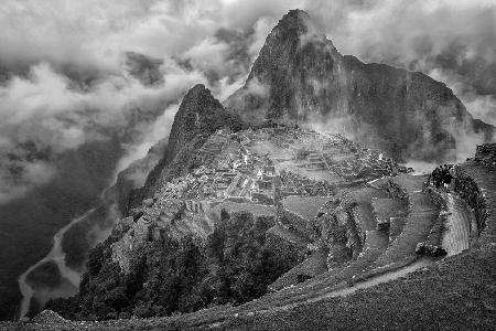 Nebel im Machu Picchu