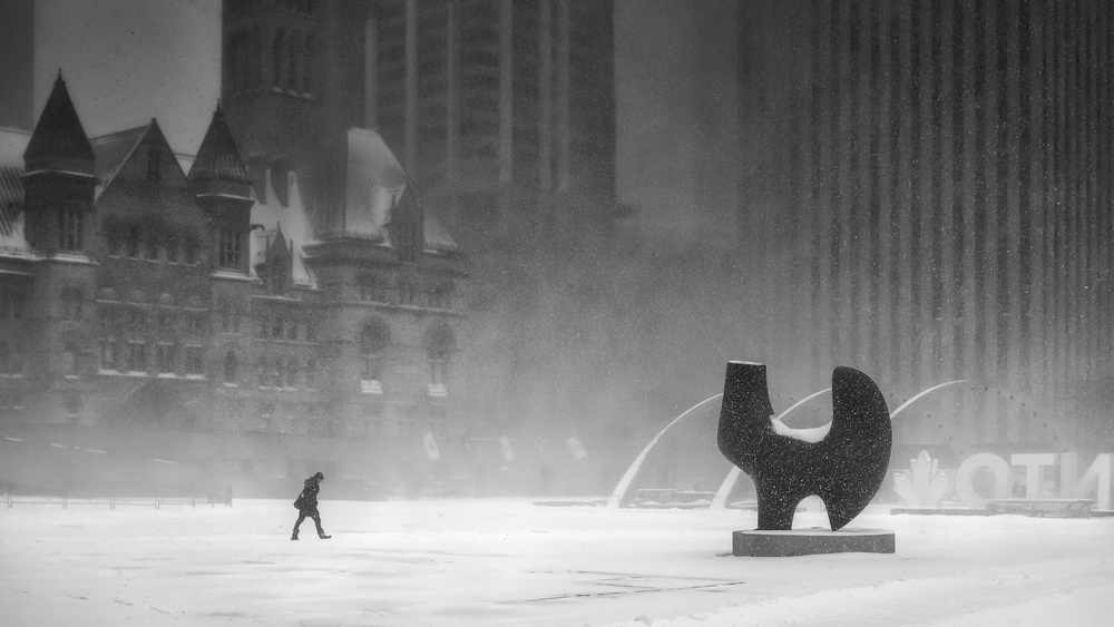 Schneesturm in Toronto von Richard Huang