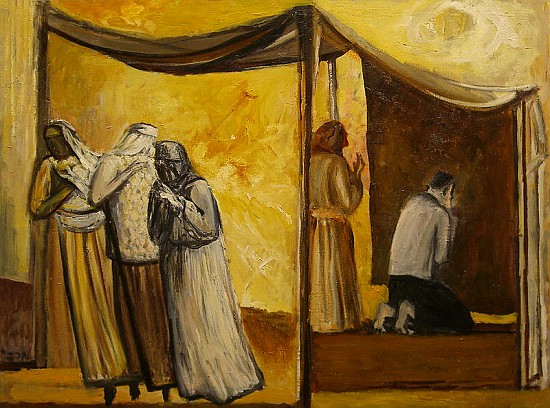 Abraham Praying (oil on canvas)  von Richard  Mcbee