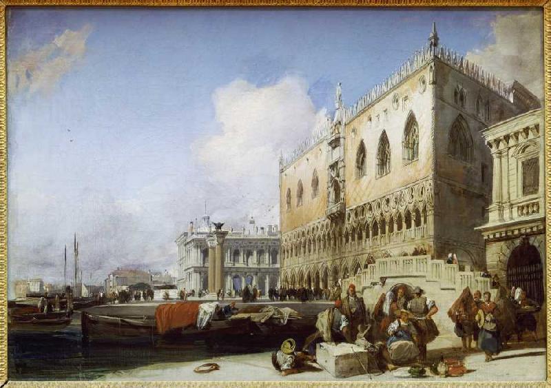 Venedig, Dogenpalast. von Richard Parkes Bonington