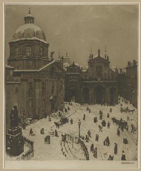 Der Kreuzherrenplatz in Prag 1908
