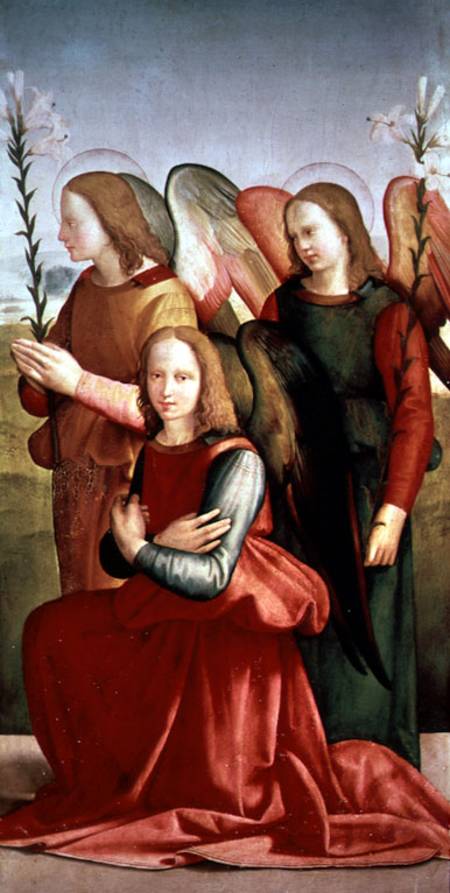 Three Angels (panel) von Ridolfo Ghirlandaio