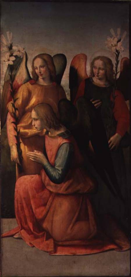 Three Angels (panel) (pair of 80358) von Ridolfo Ghirlandaio