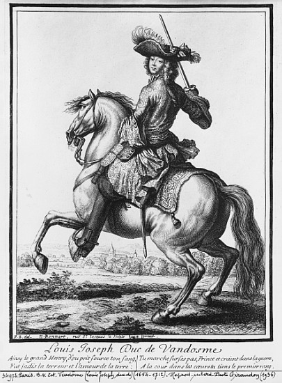 Louis Joseph de Bourbon, Duke of Vendome, known as ''The Great Vendome'' von Robert Bonnart