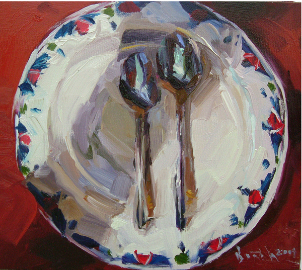 Two Spoons and a Plate von Robert Booth Charles