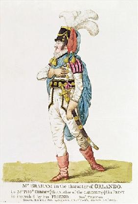 M.John Braham (1777-1856) the character of Orlando