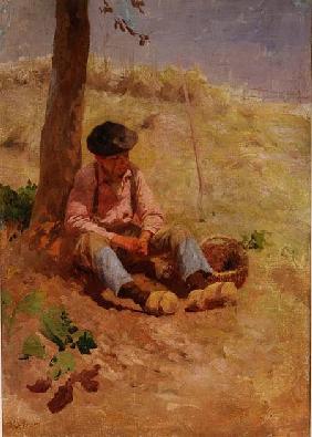 Field Worker Resting