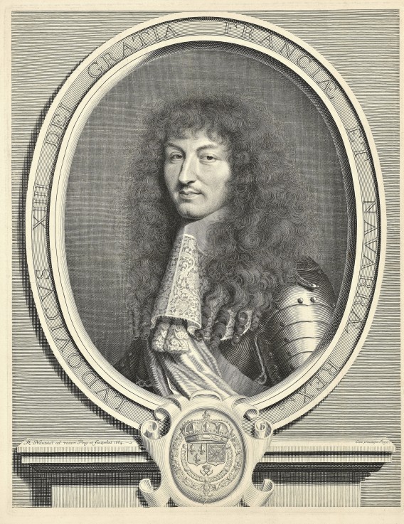 König Ludwig XIV. von Frankreich und Navarra (1638-1715) von Robert Nanteuil