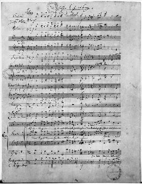 Ms.316, Three Lieder, Opus 65, Number 3, for male choir