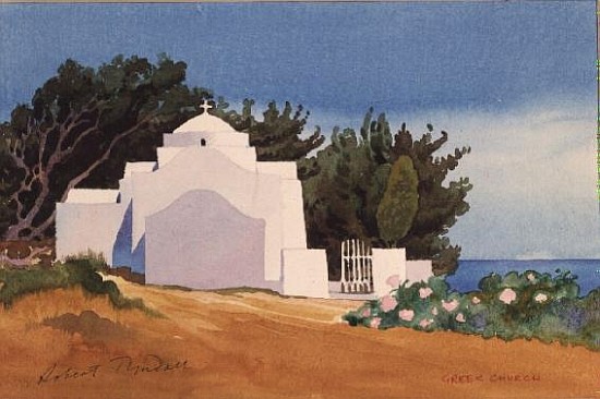 Greek Church (w/c)  von Robert  Tyndall