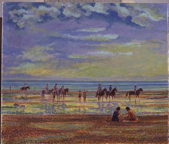 Ponies on Ferring Beach  von Robert  Tyndall
