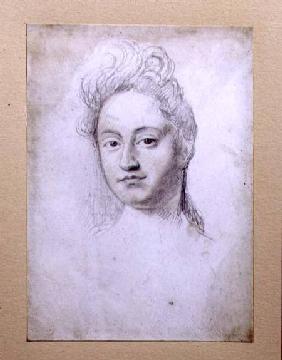 Portrait of Sarah Churchill Duchess of Marlborough (1660-1744) cil on