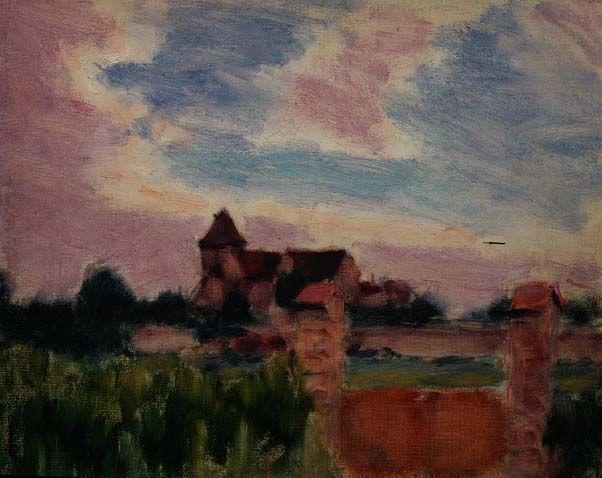 Landscape with a Church (oil on canvas) von Roderic O'Conor