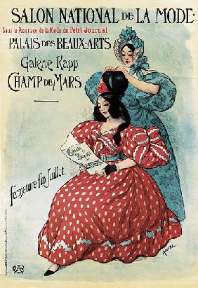 Poster advertising the 'Salon National de la Mode' 1895
