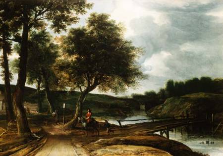 A Wooded River Landscape von Roelandt Roghman