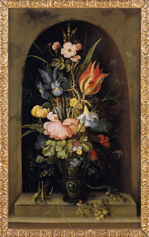 Blumenstilleben in einer Nische von Roelant Jakobsz Savery