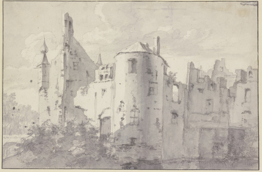 Ruine von Schloss Waardenburg von Roelant Roghman