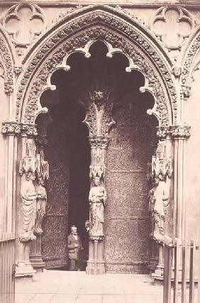 The West Porch, Litchfield Cathedral c.1858 (se