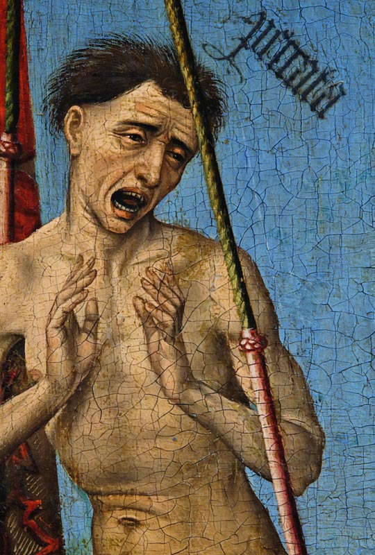 Michael, Damned (detail) von Rogier van der Weyden