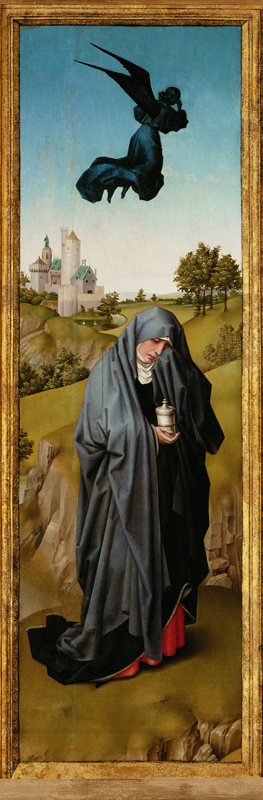Heilige Maria Magdalena (Der Kreuzigungsaltar) von Rogier van der Weyden