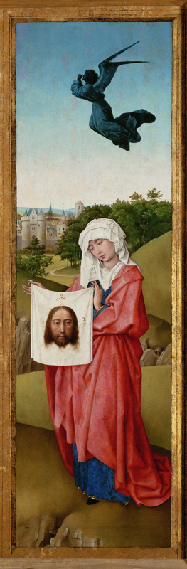 Heilige Veronika (Der Kreuzigungsaltar) von Rogier van der Weyden