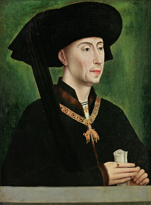 Portrait of Philippe le Bon (1396-1467) Duc de Bourgogne von Rogier van der Weyden