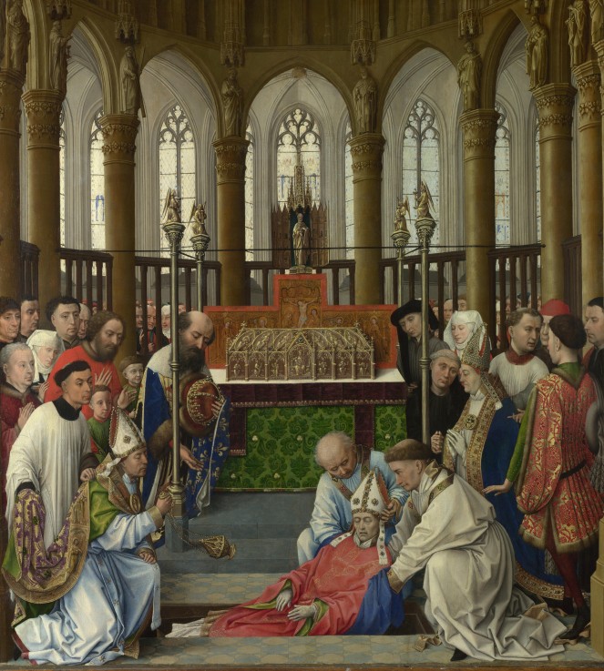 Enterdigung des heiligen Hubertus von Rogier van der Weyden