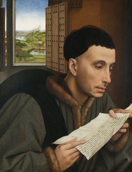 Lesender Mann von Rogier van der Weyden
